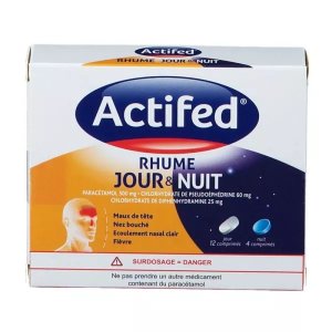Actifed Jour et Nuit  Rhume 感冒药
