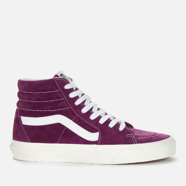 紫色高帮滑板鞋