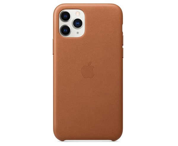 皮革保护壳 For iPhone 11 Pro (5.8") - 深棕色