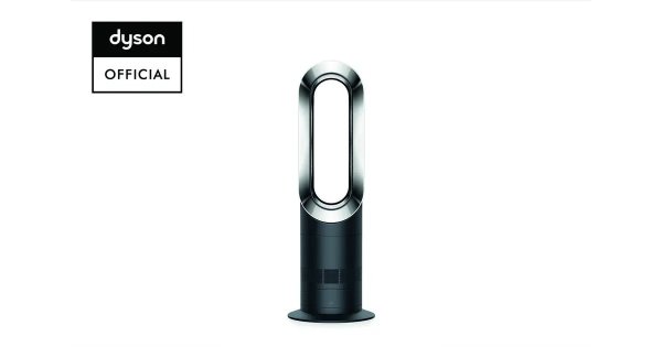 AM09 Hot+Cool Fan Heater Black/Nickel | Portable Fans |