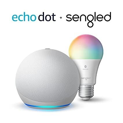 Echo Dot 4代智能音箱 +免费智能灯泡