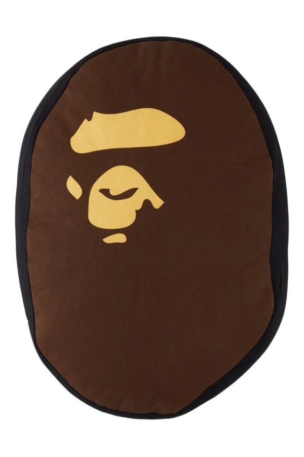棕色 Ape Head 靠垫