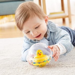 Fisher-Price 婴儿玩具 小黄鸭游泳 3个月以上宝宝适用