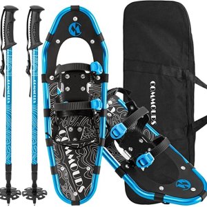 Commouds 滑雪装备套装 (包含雪鞋+带登山杖+手提包) 超值