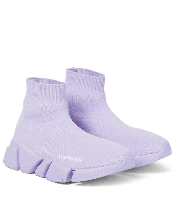香芋紫袜子靴