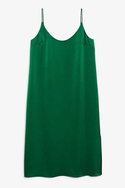 橄榄绿连衣裙