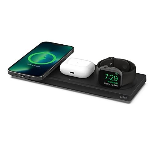 MagSafe 3-in-1 Fast Wireless Charger, Black, WIZ016AUBK