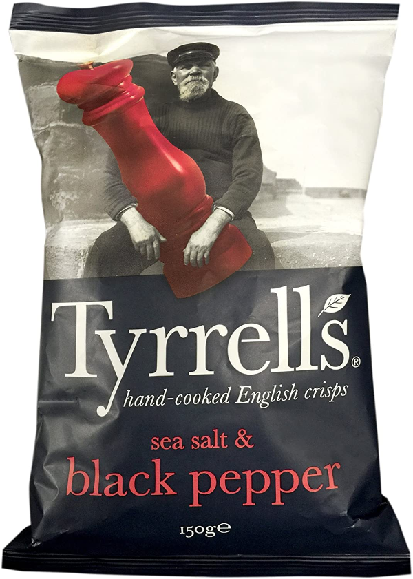 Tyrrell's 号称全世界超好吃的薯片 海盐黑胡椒味 150g