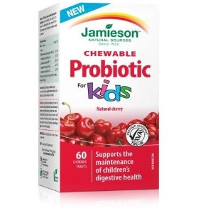 Jamieson 儿童天然樱桃味益生菌咀嚼片 促消化提高抵抗力