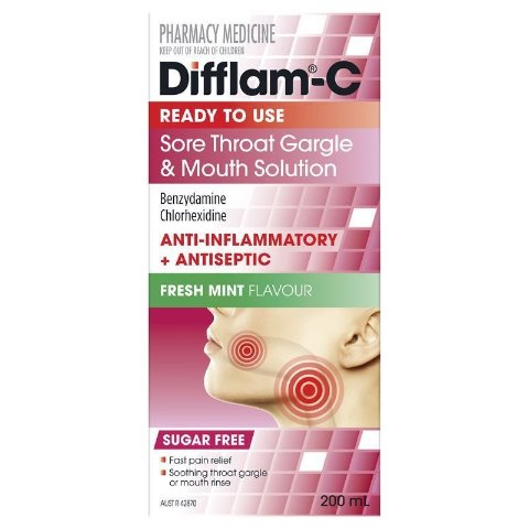 Difflam-C 治咽痛漱口水 200ml