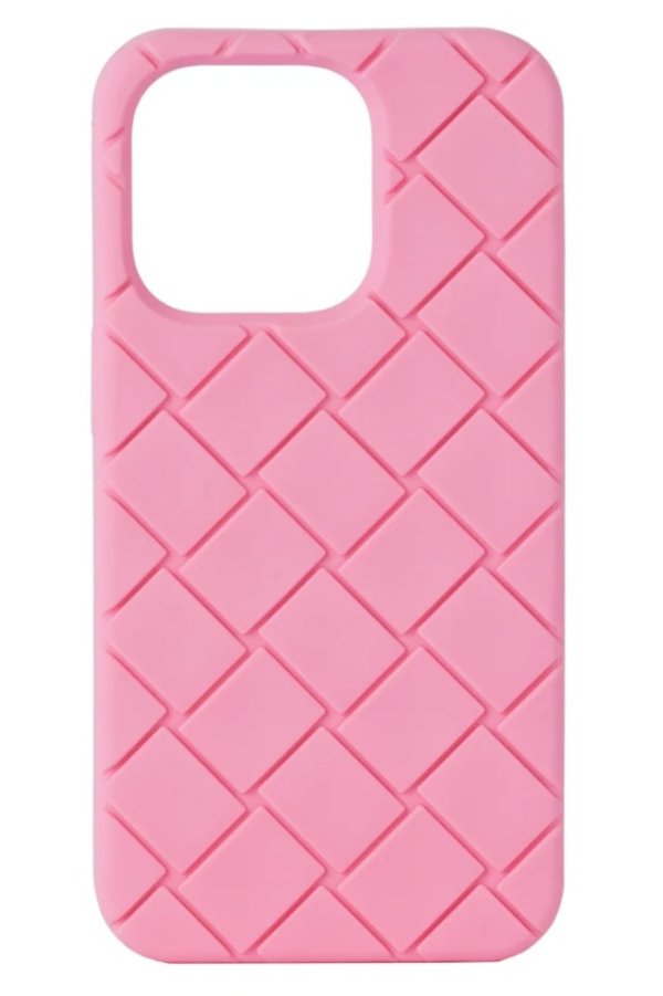 Pink Intreccio iPhone 14 Pro 手机壳