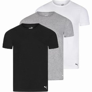 情侣礼物👫：PUMA 彪马 男式短袖T恤3件套(每件仅需$6.6) 2款组合可选