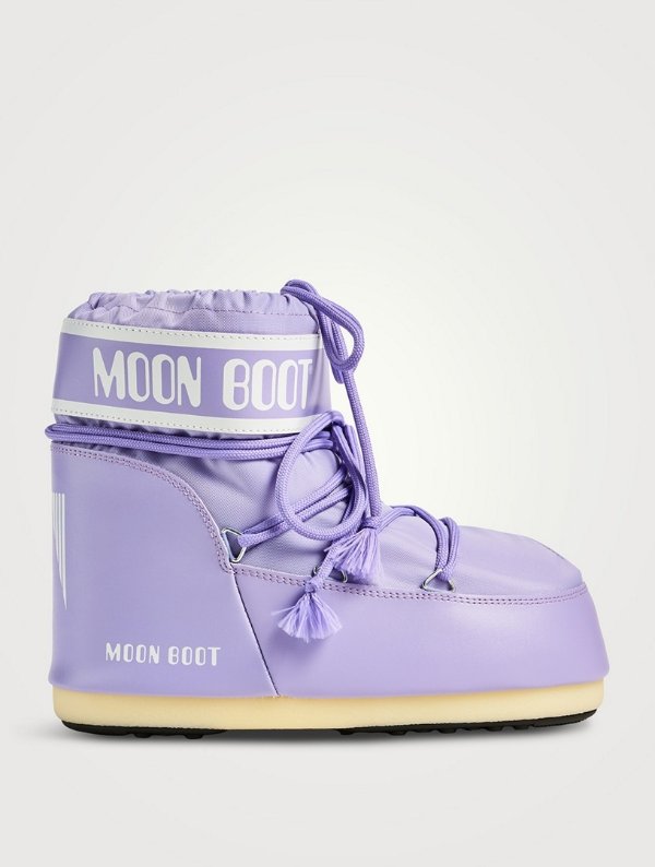Icon 紫色短款尼龙靴
