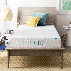 手慢无：Lucid 8英寸双层记忆海绵床垫 Twin Size