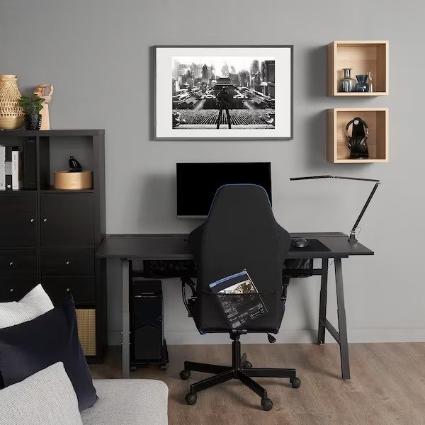 黑色电脑桌, 160x80 cm