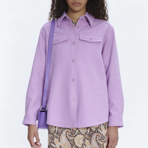A.P.C. 紫色羊毛外套