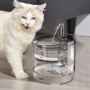 NPET 宠物自动饮水机 1.5L超静音 时尚透明设计