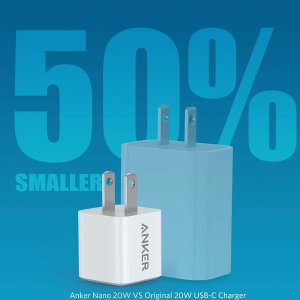 Anker USB C 充电器 20W功率 可为手机 电脑的快速充电