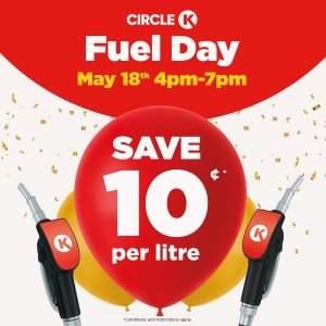 加拿大 Circle K 加油站打折减10¢ 限5月18日 4-7 pm