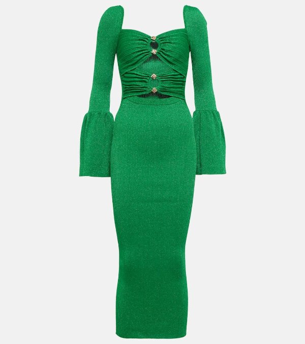 绿色针织裙