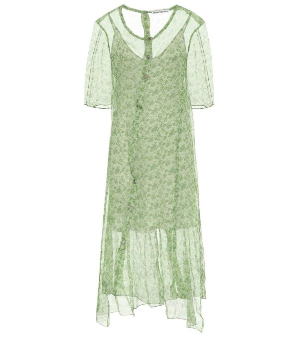 葱绿纱裙