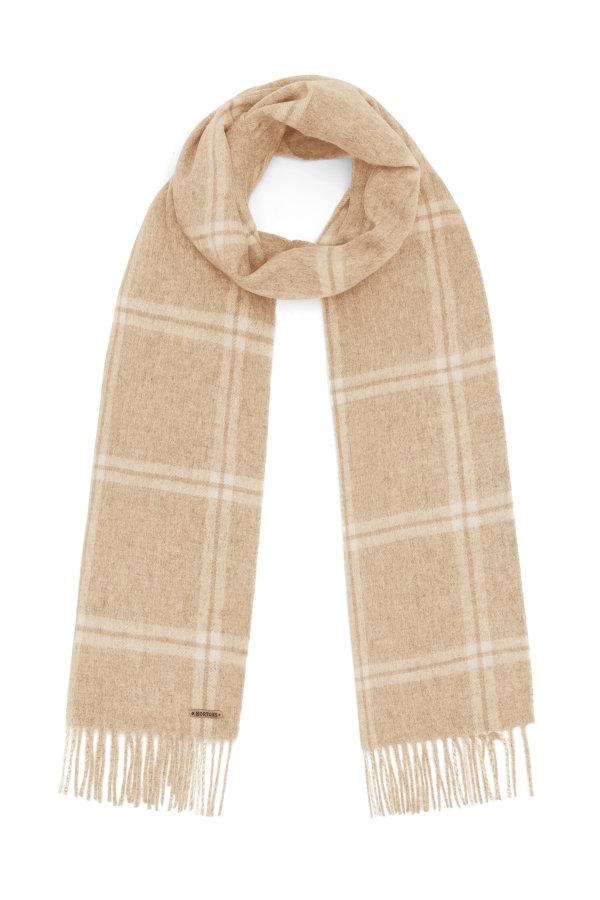 Hortons England - 纯羊毛格纹围巾