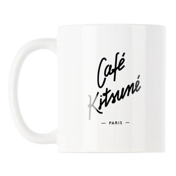 白色 Cafe Kitsune 马克杯