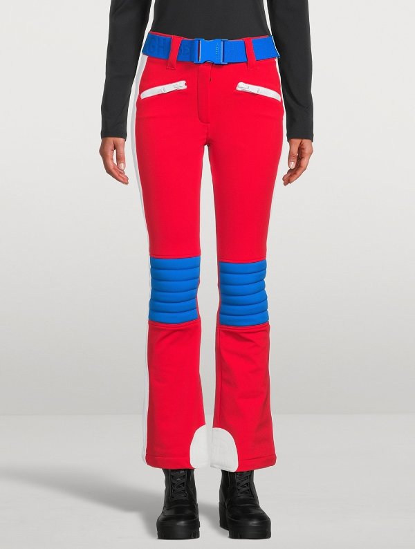 红蓝配色滑雪裤