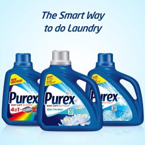 Purex 4合1新版清理去污洗衣液 大桶4.43L 冷水洗衣液