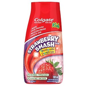 Colgate儿童液体牙膏+涑口液 草莓味 100ml