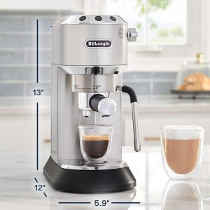史低价：De'Longhi EC885M 意式咖啡机 质感金属外形 带奶泡器