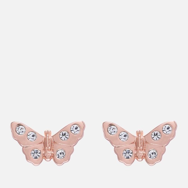 Sparkle Butterfly 3D玫瑰金蝴蝶耳钉