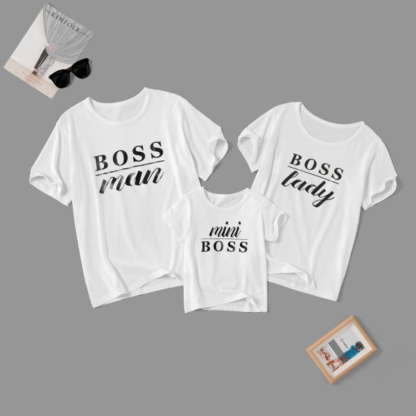 Boss Letter T恤