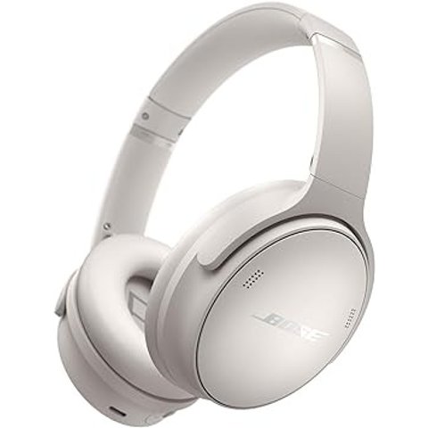 QuietComfort Wireless Noise Cancelling Headphones, Bluetooth Over Ear Headphones with Up to 24 Hours of Battery Life, White Smoke