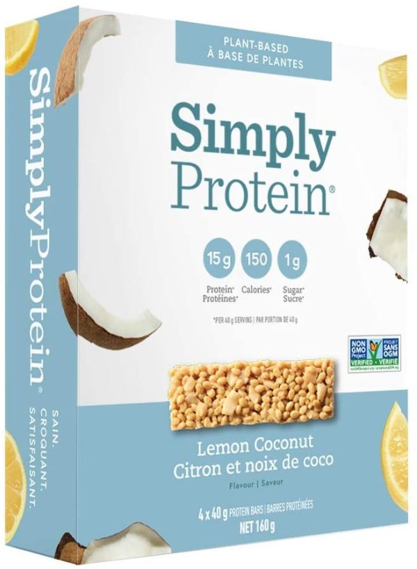 SimplyProtein 蛋白棒 4包 柠檬椰子味