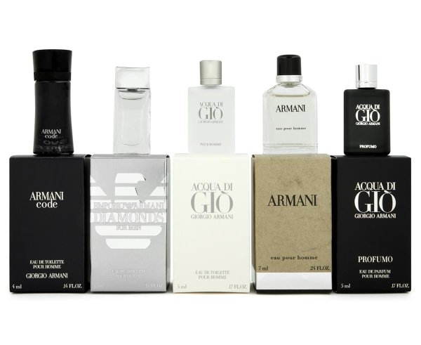 The Men's Collection Mini 5-Piece Perfume Gift Set