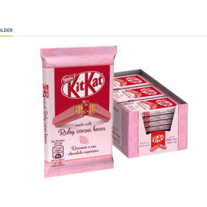 KITKAT红宝石粉红巧克力，24包