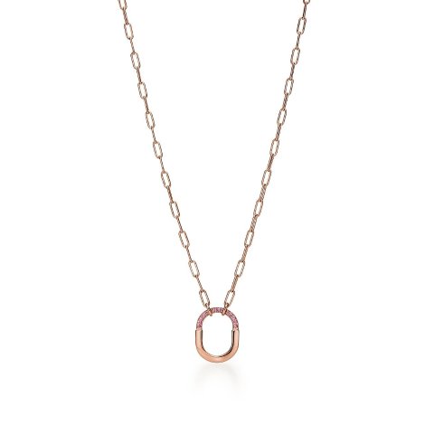 ROSE 玫瑰金镶粉红蓝宝石