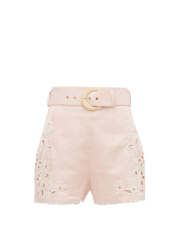樱花粉短裤