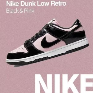 预告：Nike Dunk Low “Black/Pink” 黑粉“熊猫”配色抢先预览