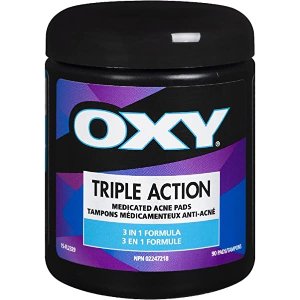  混合性皮肤OXY 三重功效水杨酸洁面祛痘垫90片
