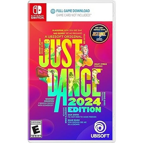 Just Dance 2024 Edition - Amazon Exclusive Bundle | Nintendo Switch (Code in Box & Ubisoft Connect Code)