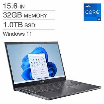 Aspire 5 A515-57-797B Laptop（i7-12650H,32 GB DDR4,1 TB)