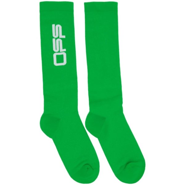 绿色logo袜