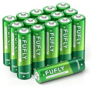 Fufly AA 2800mAh 可充电镍氢电池 20只装 带收纳盒 反复使用