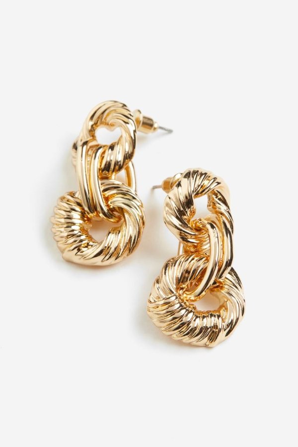 Earrings with Ring Pendants