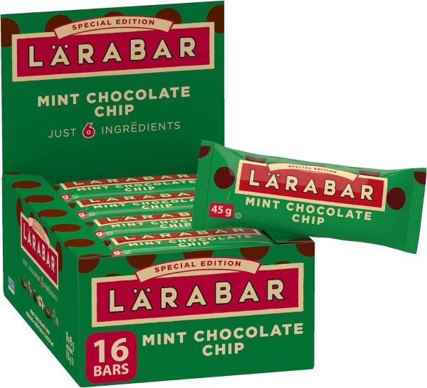 LÄRABAR 薄荷味坚果巧克力能量棒 16条 共720g