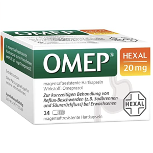 Omep Hexal 20 mg 抑制胃酸胶囊 即时起效 对抗胃灼热