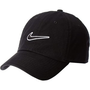 Nike 镂空logo棒球帽 超显白黑色/深蓝色 夏天物理遮阳