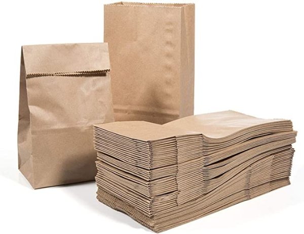 牛皮纸袋 50个 3.5 * 2.1 * 6.7英寸